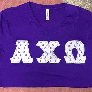 Alpha Chi Omega DVA stitched shirt